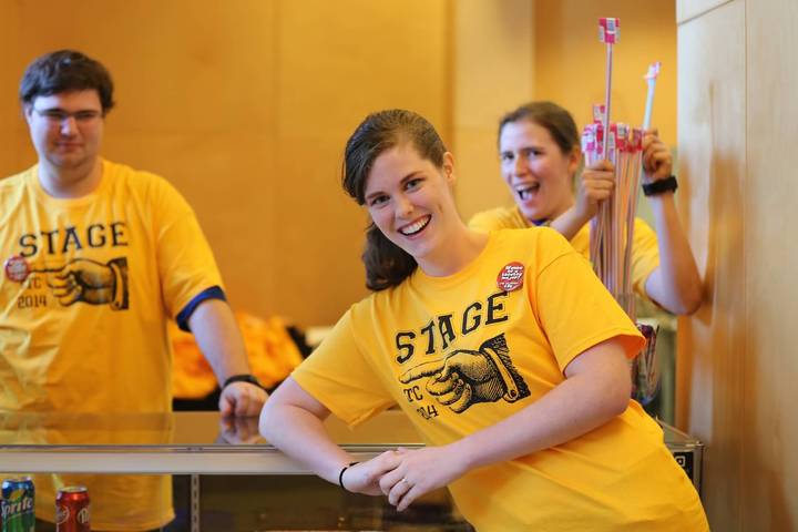 Student "Stage Hands" At Gtc Convention T-Shirt Photo