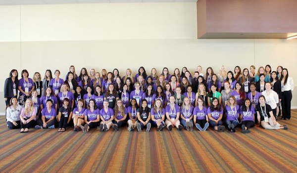 Cal Poly San Luis Obispo's Women Involved In Software And Hardware (Wish) At The Grace Hopper Celebration For Women In Computing T-Shirt Photo