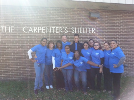 Helping The Carpenter's Shelter For The Homeless T-Shirt Photo