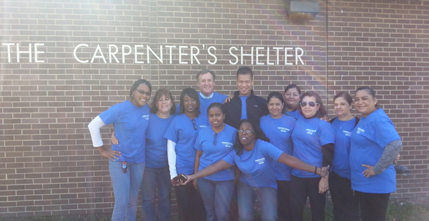 Helping The Carpenter's Shelter For The Homeless T-Shirt Photo