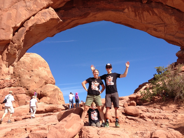 North Window Arch At Arches National Park T-Shirt Photo