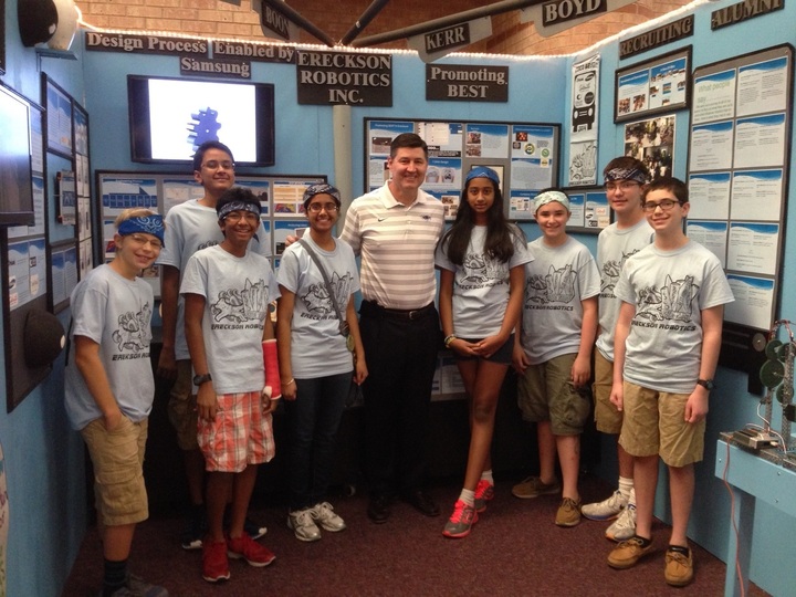 Ereckson Middle School Wins Regional Robotics Competittion T-Shirt Photo