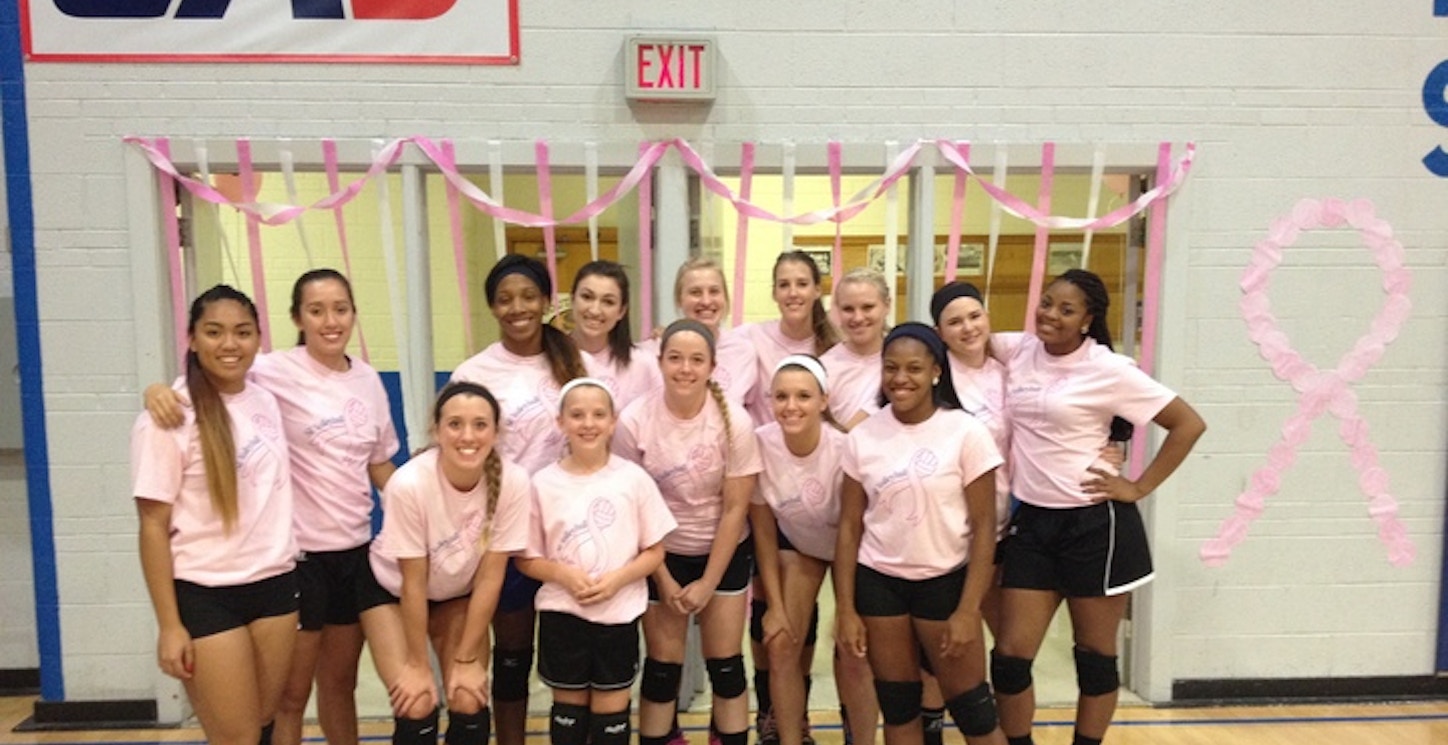 Southeastern Volleyball Dig Pink Night T-Shirt Photo