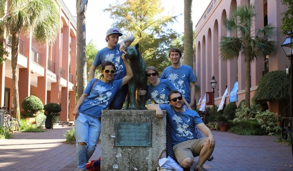 Clyde The Cougar And The Charleston Crew T-Shirt Photo