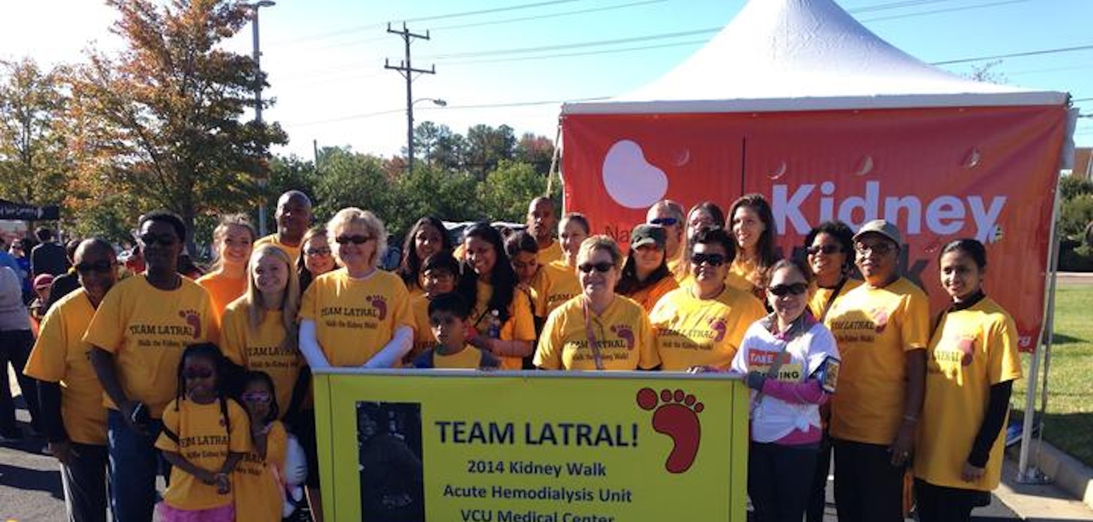 Team Latral @ The 2014 Nkf Kidney Walk In Richmond Virginia T-Shirt Photo