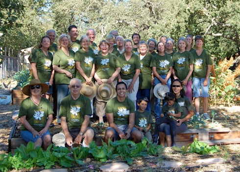 Lafayette Community Gardeners With "Chickens" T-Shirt Photo