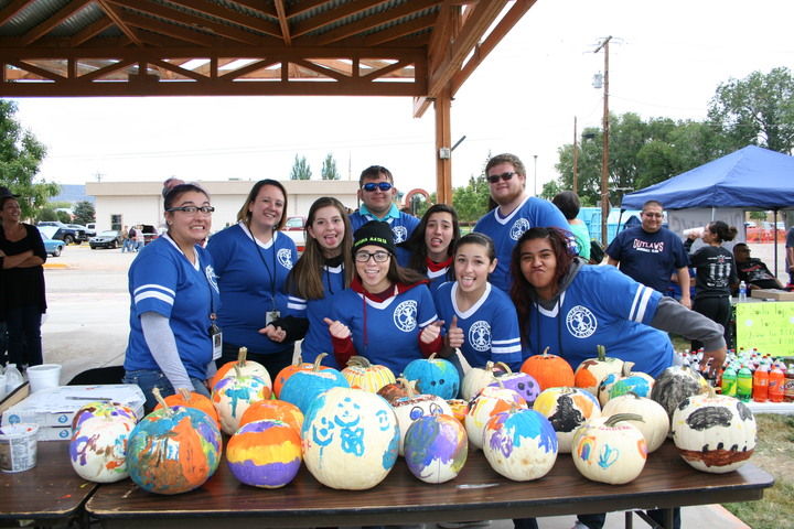 Pumpkin Painting At Fall Fiesta 2014 T-Shirt Photo