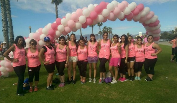 Picture of Walking For Breast Cancer Custom T-Shirt Design Walking For Breast Cancer T-Shirt Photo