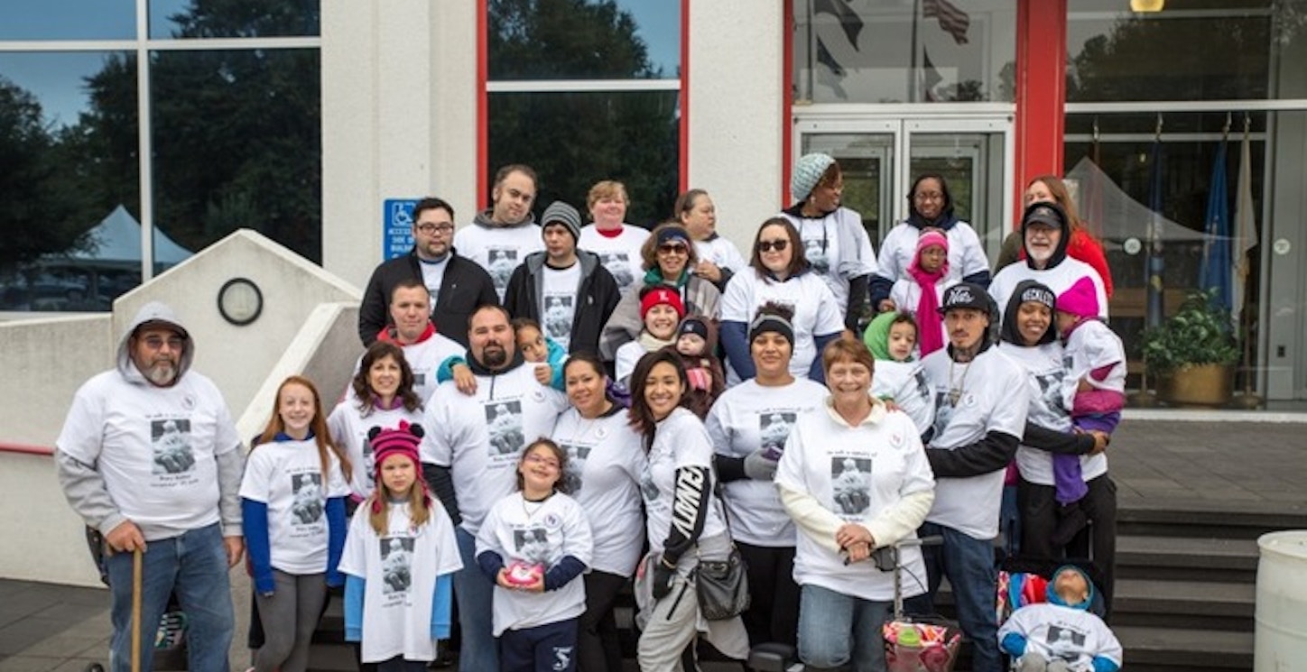Picture of Walk In Memory Of Baby Robbie Custom T-Shirt Design Walk In Memory Of Baby Robbie T-Shirt Photo