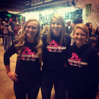 Motocross Ladies At St. Louis Supercross T-Shirt Photo