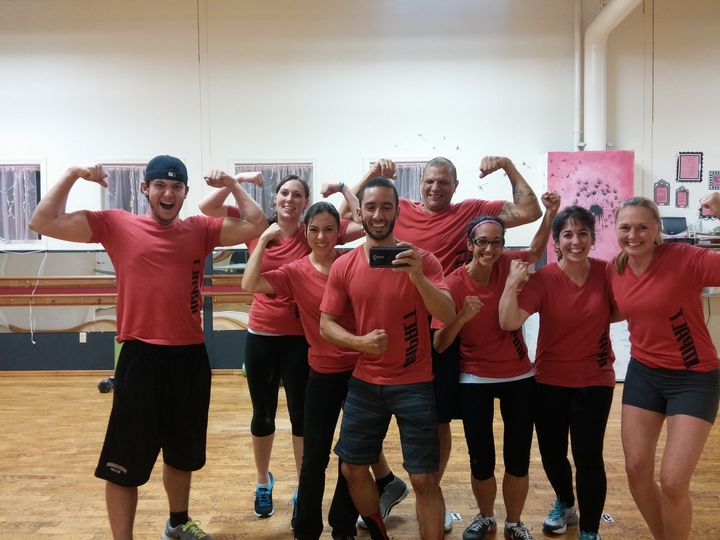 Fired Up Before Our Impact Workout!  T-Shirt Photo