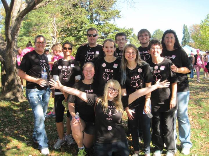 Team Hope For Fight Against Breast Cancer T-Shirt Photo