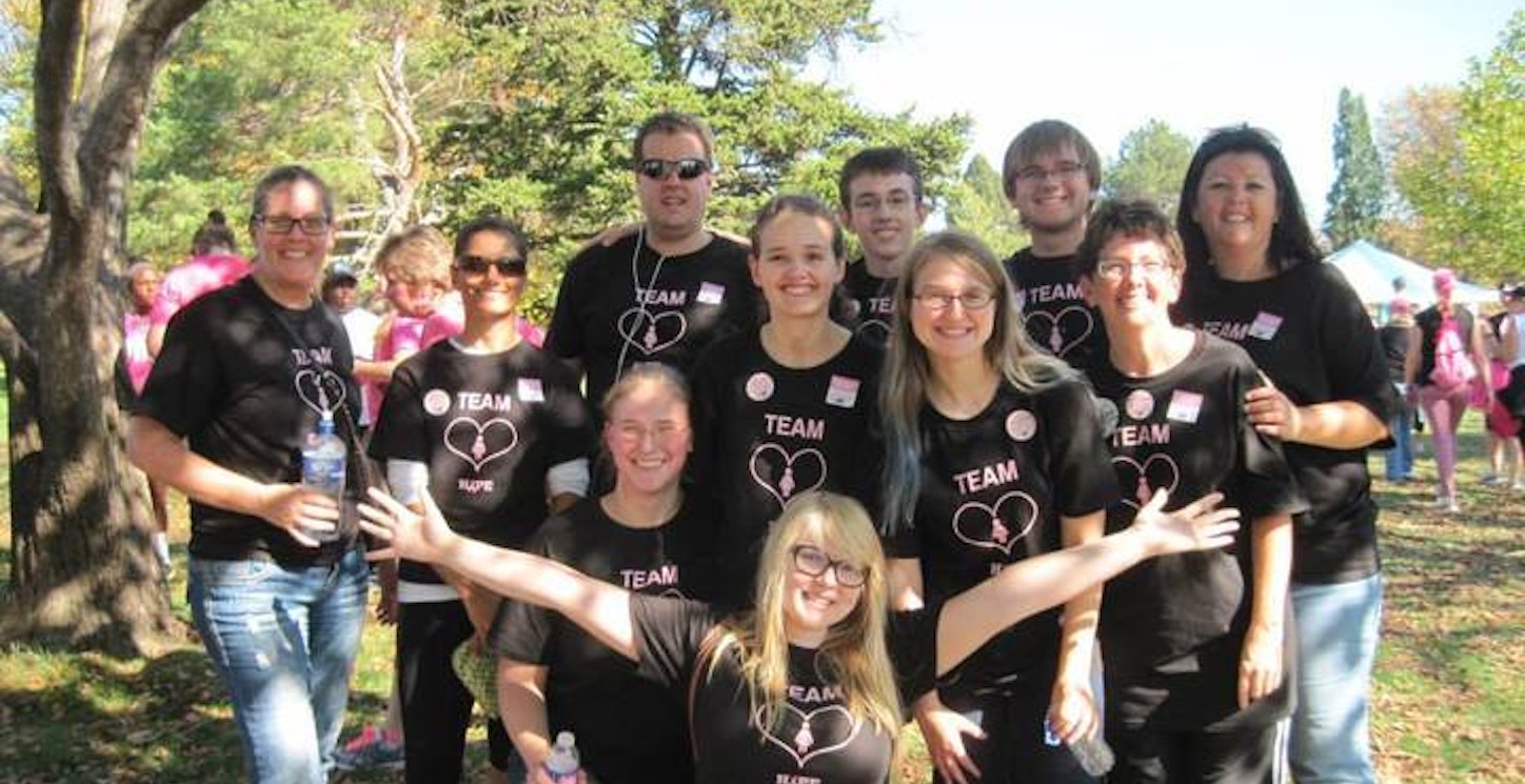 Team Hope For Fight Against Breast Cancer T-Shirt Photo