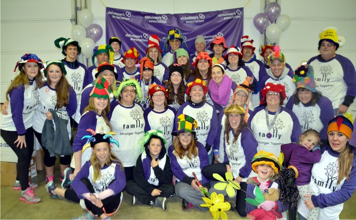 Walking To End Alzheimers T-Shirt Photo