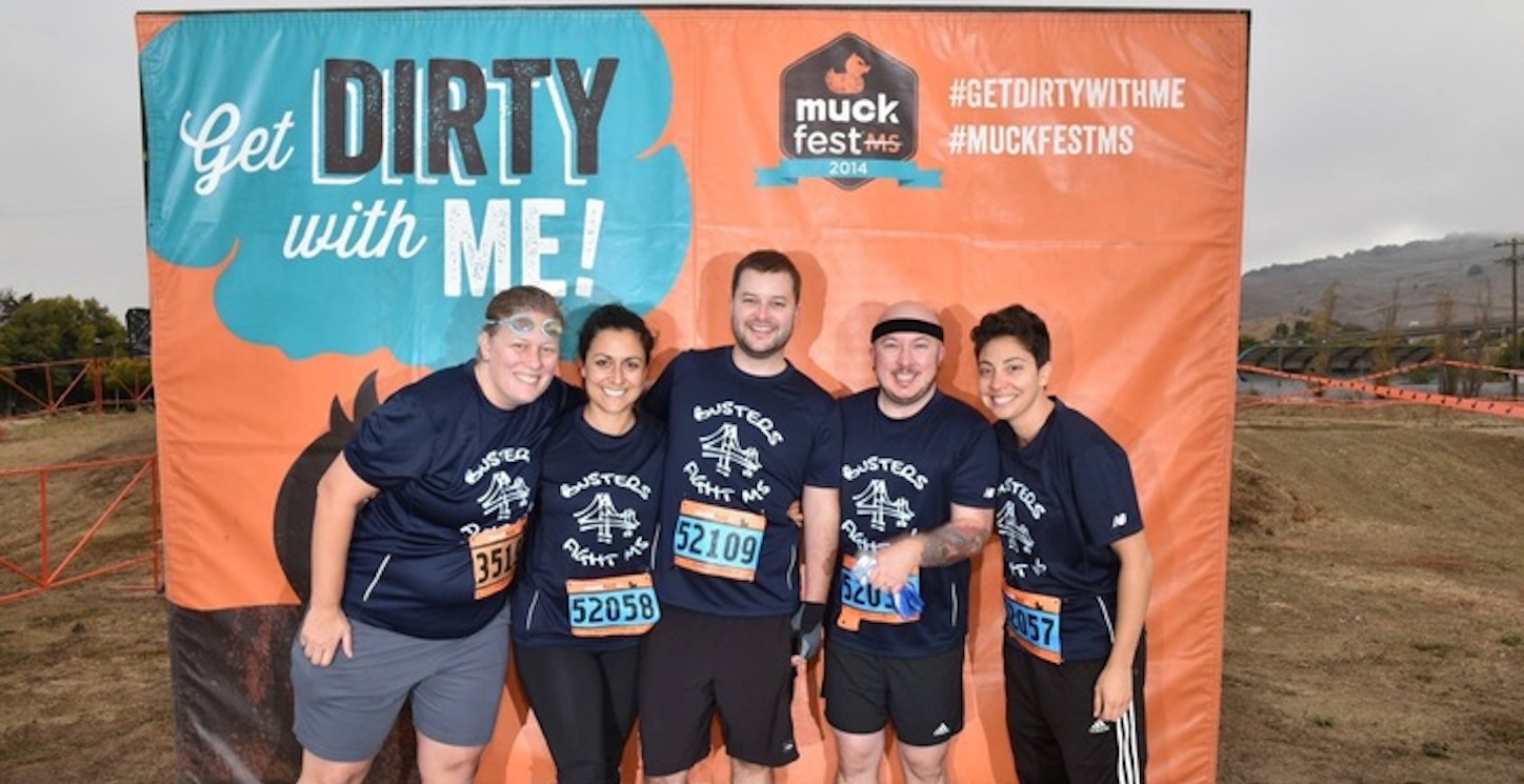 Friends Getting Dirty To Fight Multiple Sclerosis T-Shirt Photo