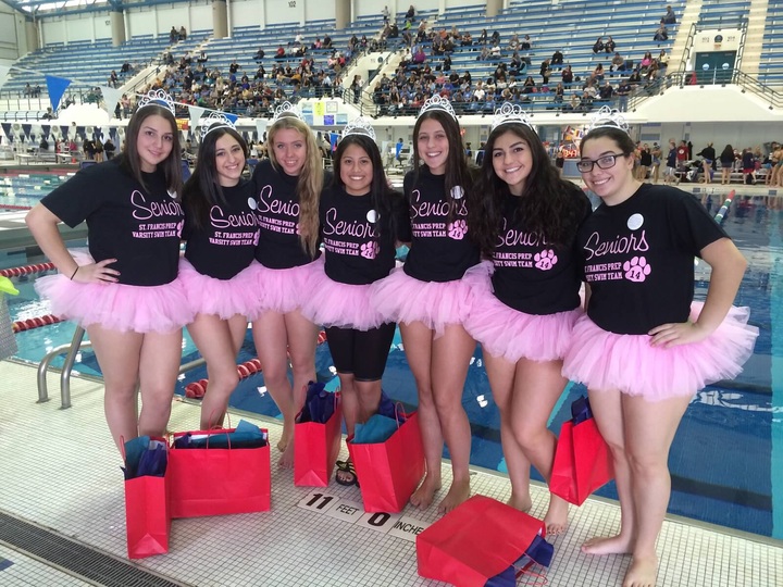 Sfp Varsity Swim Girls Senior Walk 2014 T-Shirt Photo