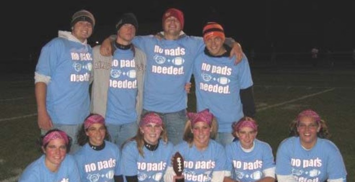 Picture of No Pads Needed Powderpuff Champs '06 Custom T-Shirt Design No Pads Needed Powderpuff Champs '06 T-Shirt Photo