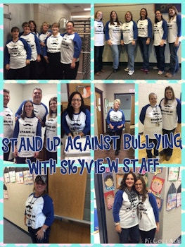 Skyview Elementary Stand Up Against Bullying T-Shirt Photo