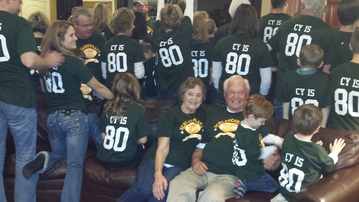 Cy Is 80     Back T-Shirt Photo