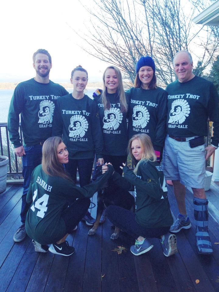 The Grafs And Gales Conquer The Turkey Trot! T-Shirt Photo