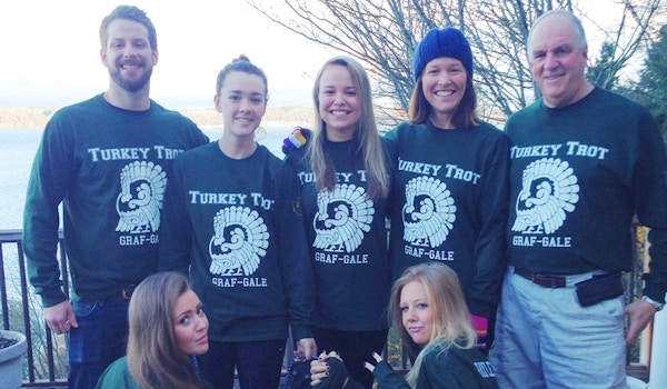 The Grafs And Gales Conquer The Turkey Trot! T-Shirt Photo