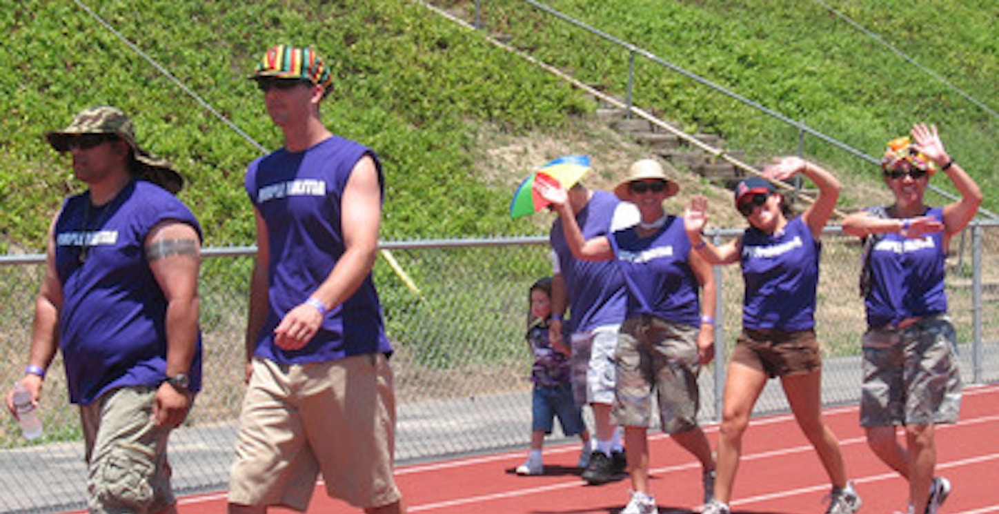 Picture of Relay For Life Hat Lap Purple Militia Custom T-Shirt Design Relay For Life Hat Lap Purple Militia T-Shirt Photo