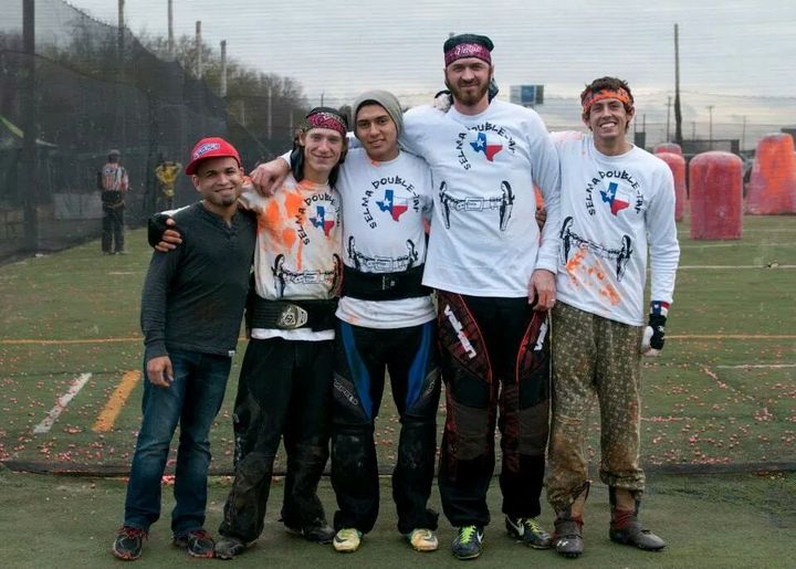 Double Tap Paintball Team. T-Shirt Photo