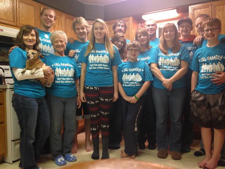 The Family At Christmas T-Shirt Photo