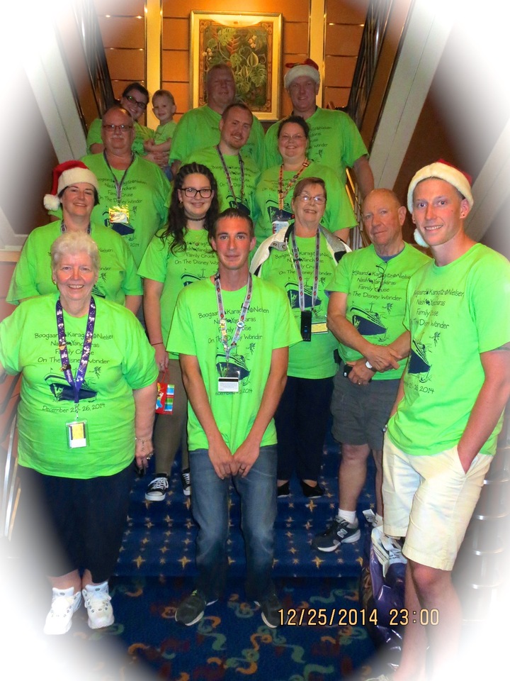 Family Cruise On The Disney Wonder 2014 T-Shirt Photo