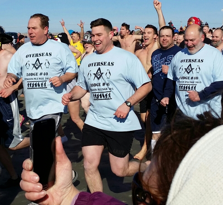 Penguin Plunge2 1 1 2015 T-Shirt Photo