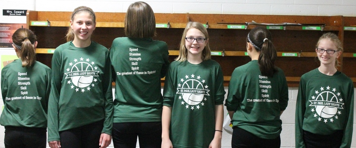 St. Paul's Volleyball/Basketball Warm Ups T-Shirt Photo