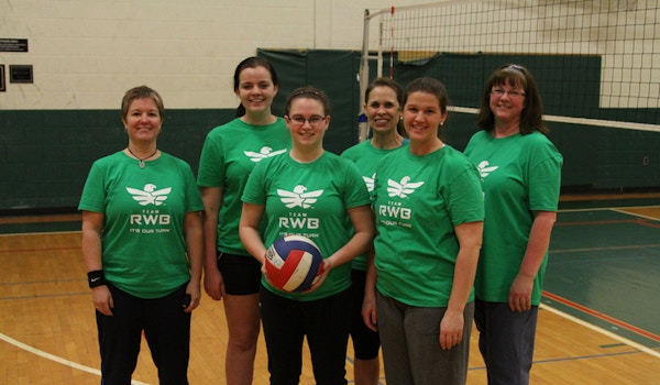 Team Rwb Lock Haven Wmspt Ladies Volleyball T-Shirt Photo