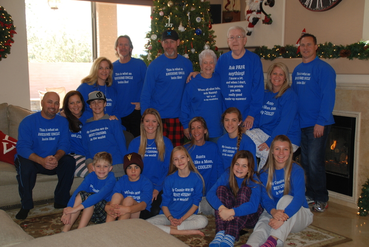 family christmas tee shirts