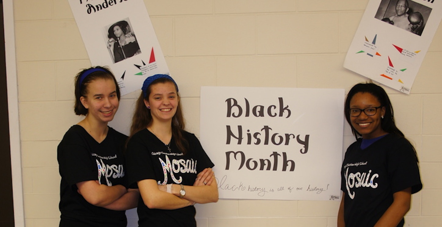 Mosaic Diversity Club Pride During Black History Month T-Shirt Photo
