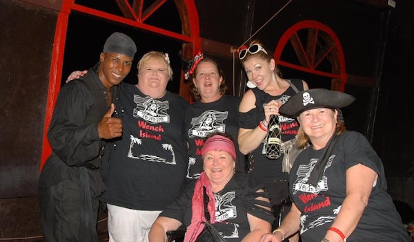 Picture of Pirate Birthday In The Caribbean Custom T-Shirt Design Pirate Birthday In The Caribbean T-Shirt Photo