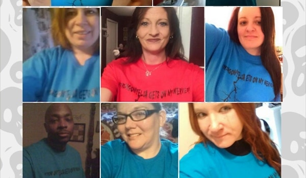 Picture of Syringomyelia Gets On My Nerves Custom T-Shirt Design Syringomyelia Gets On My Nerves T-Shirt Photo