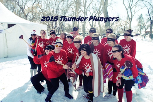 Colorado Springs Polar Plunge: The Thunder Plungers T-Shirt Photo