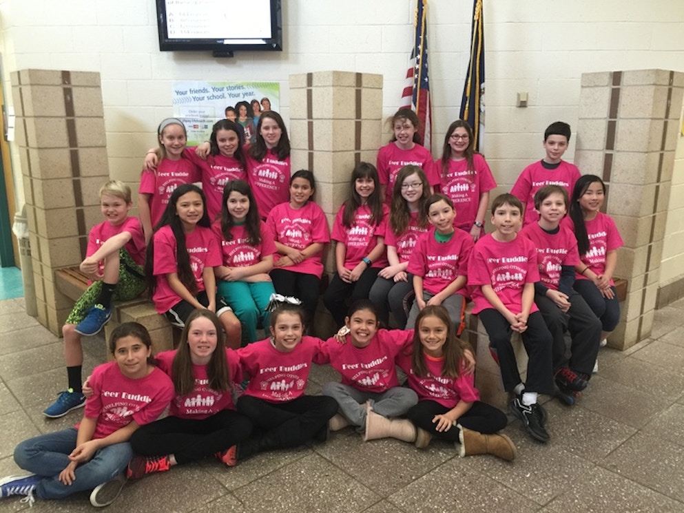 Poplar Tree Peer Buddies  Helping Others Making A Difference! T-Shirt Photo