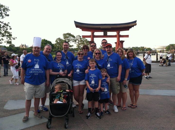 Dave's 70th Birthday Is Disney 2015 T-Shirt Photo