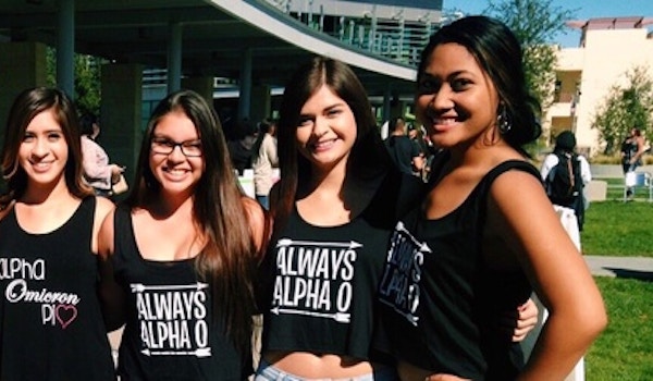 Picture of Alpha Omicron Pi Sorority Theta Iota Chapter Custom T-Shirt Design Alpha Omicron Pi Sorority Theta Iota Chapter T-Shirt Photo