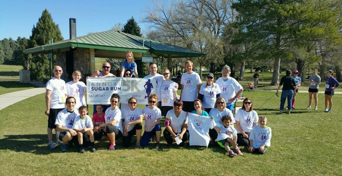 Picture of Westminster Anesthesia 5k Sugar Run Custom T-Shirt Design Westminster Anesthesia 5k Sugar Run T-Shirt Photo