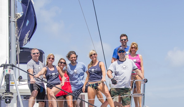 On A Boat In The British Virgin Islands T-Shirt Photo