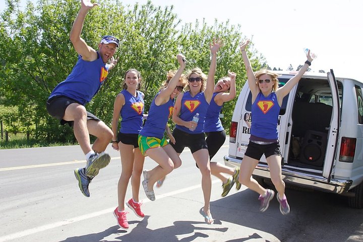 Superfeet Jumps For Joy With Custom Ink T-Shirt Photo