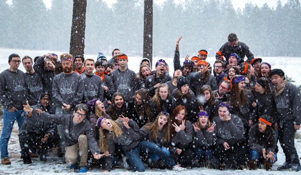 Youth Group In The Snow! T-Shirt Photo