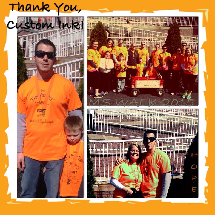 Ms Walk 2015 Team "Beat Your Feet" For Scott T-Shirt Photo