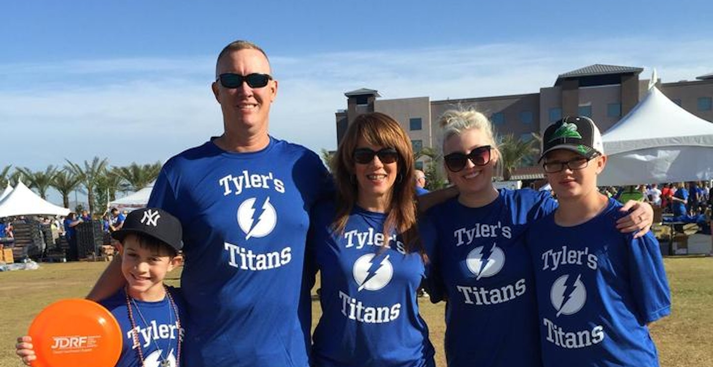 Tyler's Titans Walking For A Cure T-Shirt Photo