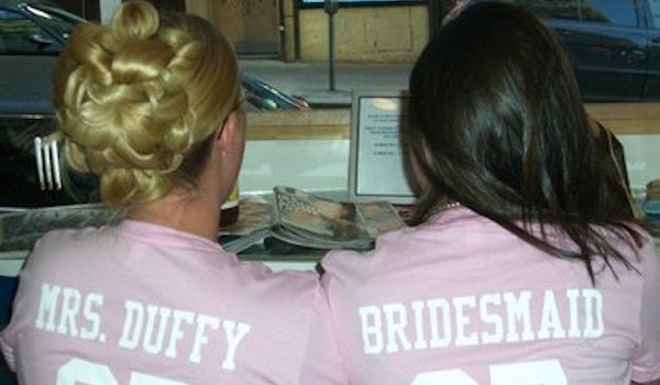Mrs. Duffy And A Bridesmaid T-Shirt Photo