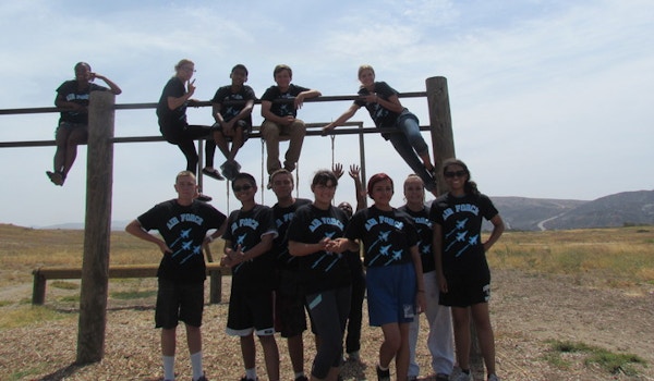 Afjrotc In Action Obstacle Course Camp Pendleton T-Shirt Photo