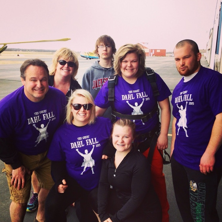 The Great Dahl Fall Skydiving Trip! T-Shirt Photo