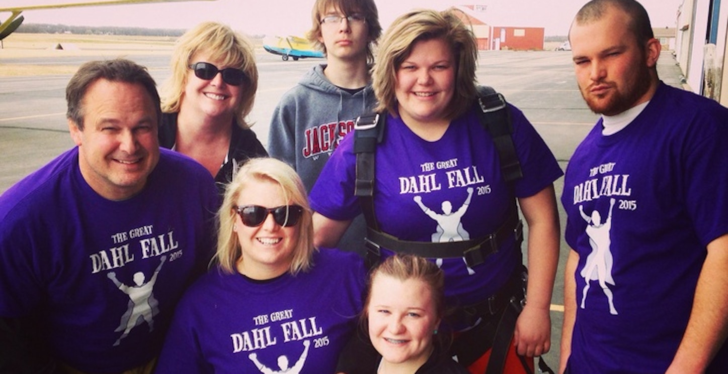 Picture of The Great Dahl Fall Skydiving Trip! Custom T-Shirt Design The Great Dahl Fall Skydiving Trip! T-Shirt Photo